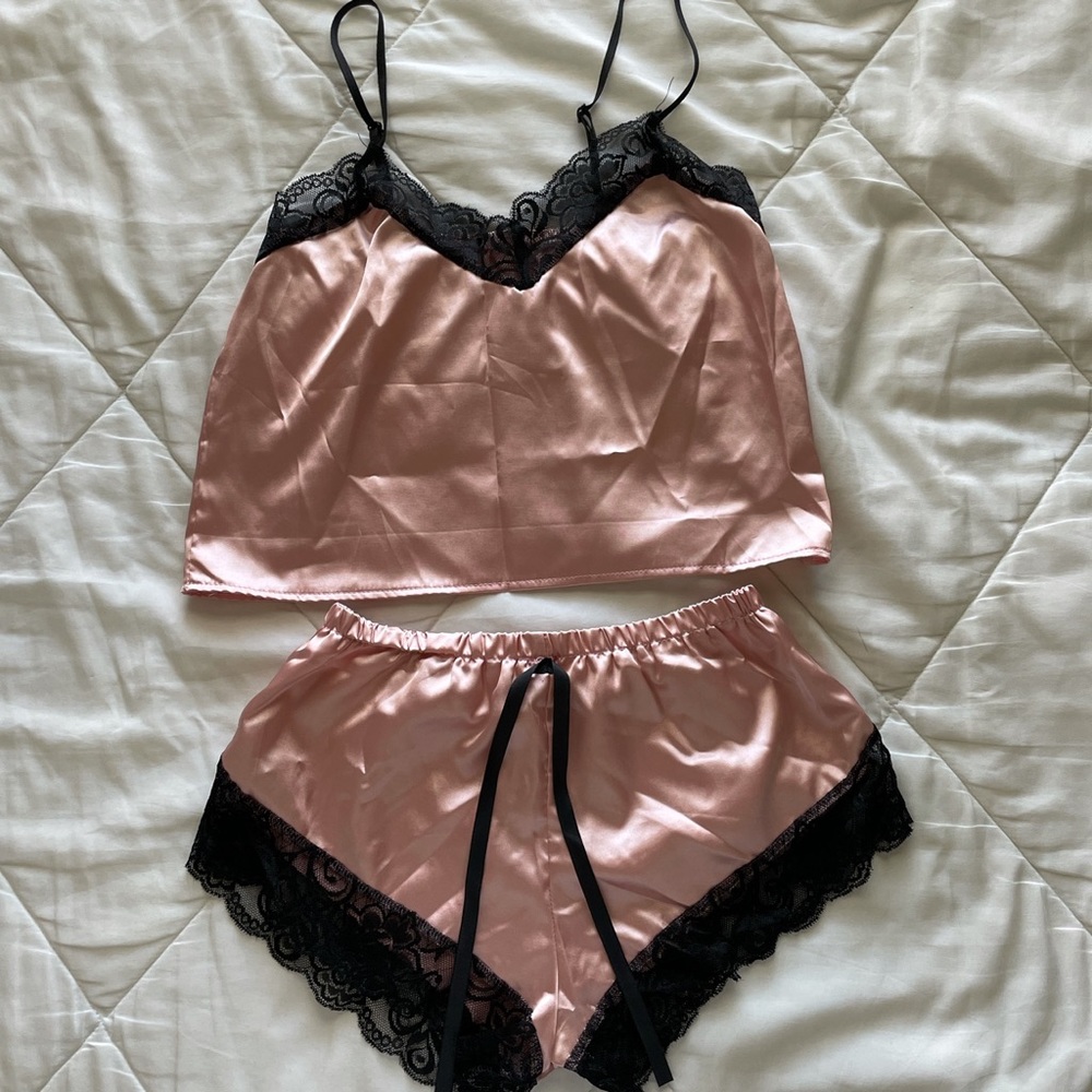 Shein Satin like Sleepwear Set